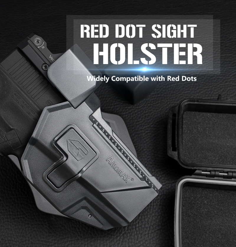 Amomax - Holster de ceinture rotatif pour Colt 1911 - Noir - Elite Airsoft